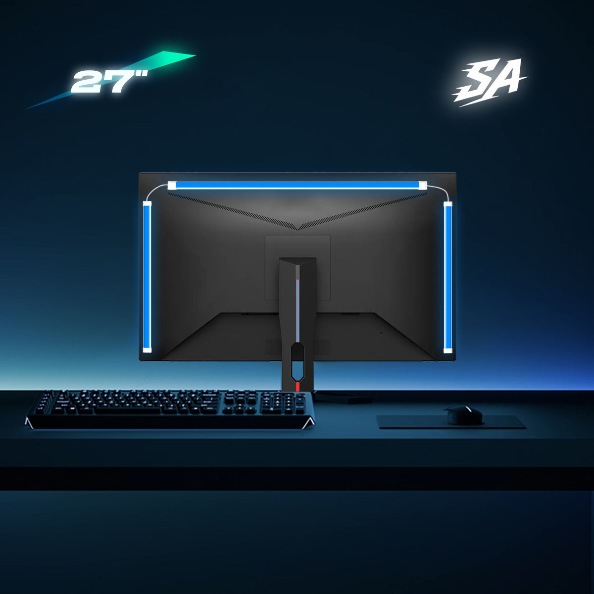 Synkaura Flow – Reactive Ambient LED Light Strip for Monitors