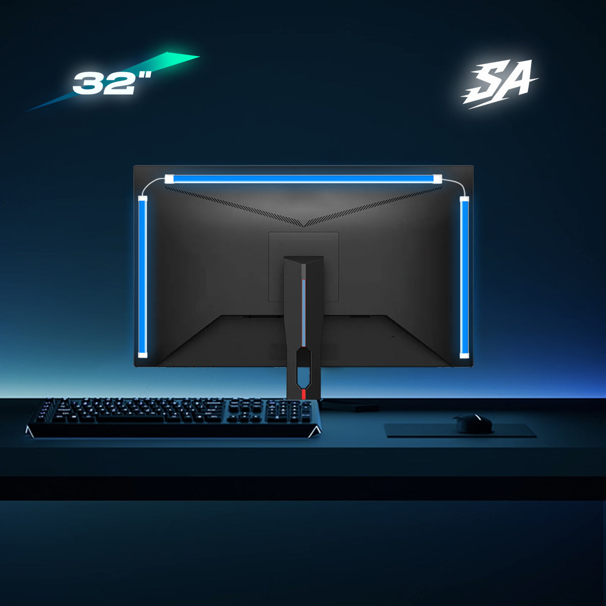 Synkaura Flow – Reactive Ambient LED Light Strip for Monitors