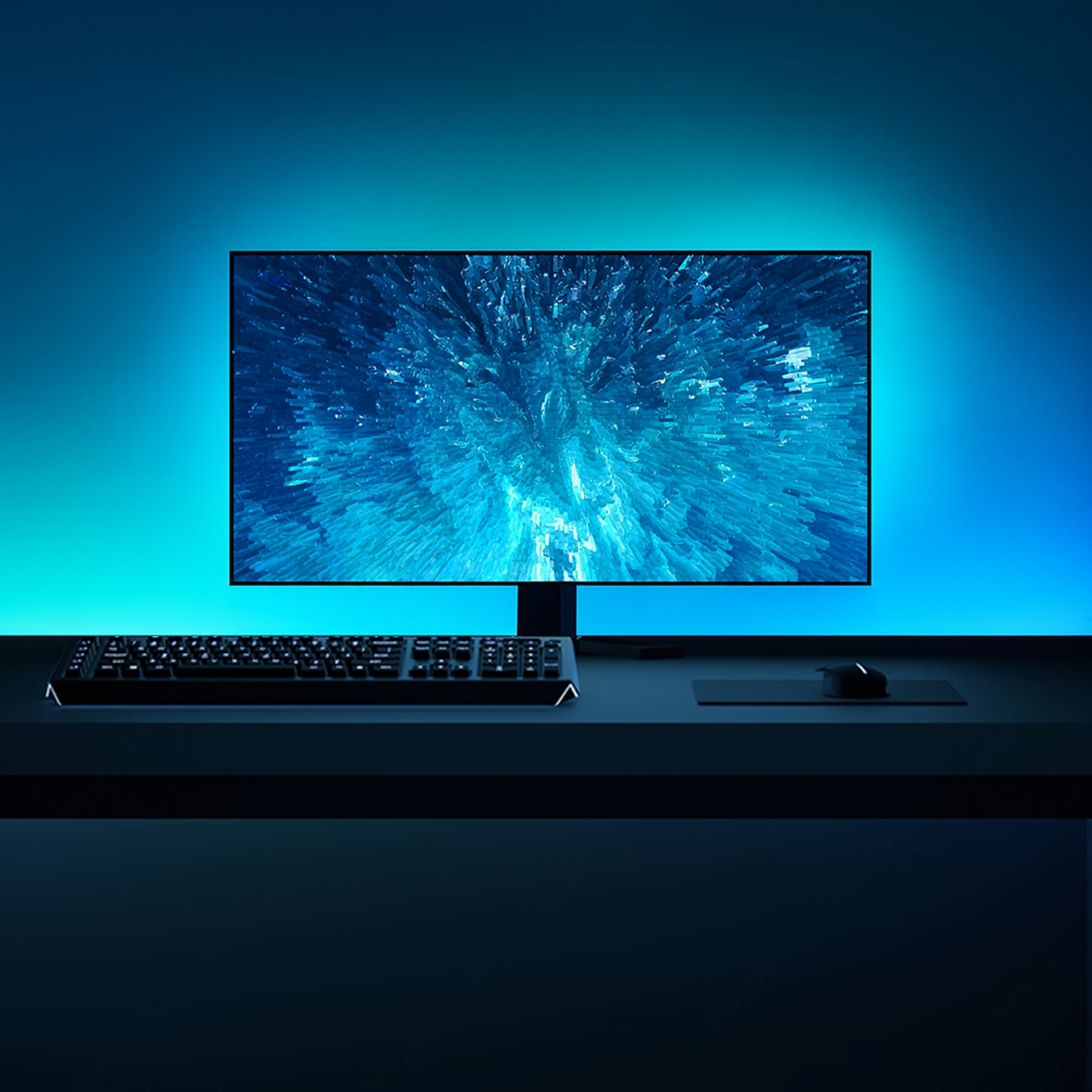 Synkaura Flow – Reactive Ambient LED Light Strip for Monitors