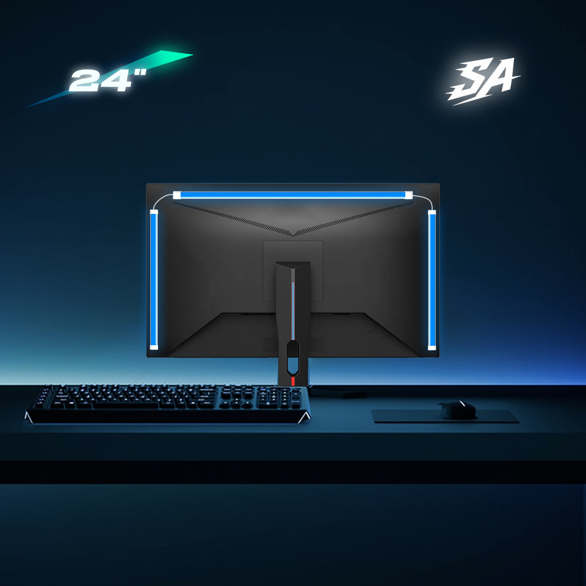 Synkaura Flow – Reactive Ambient LED Light Strip for Monitors